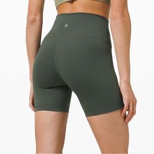 Lululemon Wunder Train High-Rise Short 6” Smoked Spruce